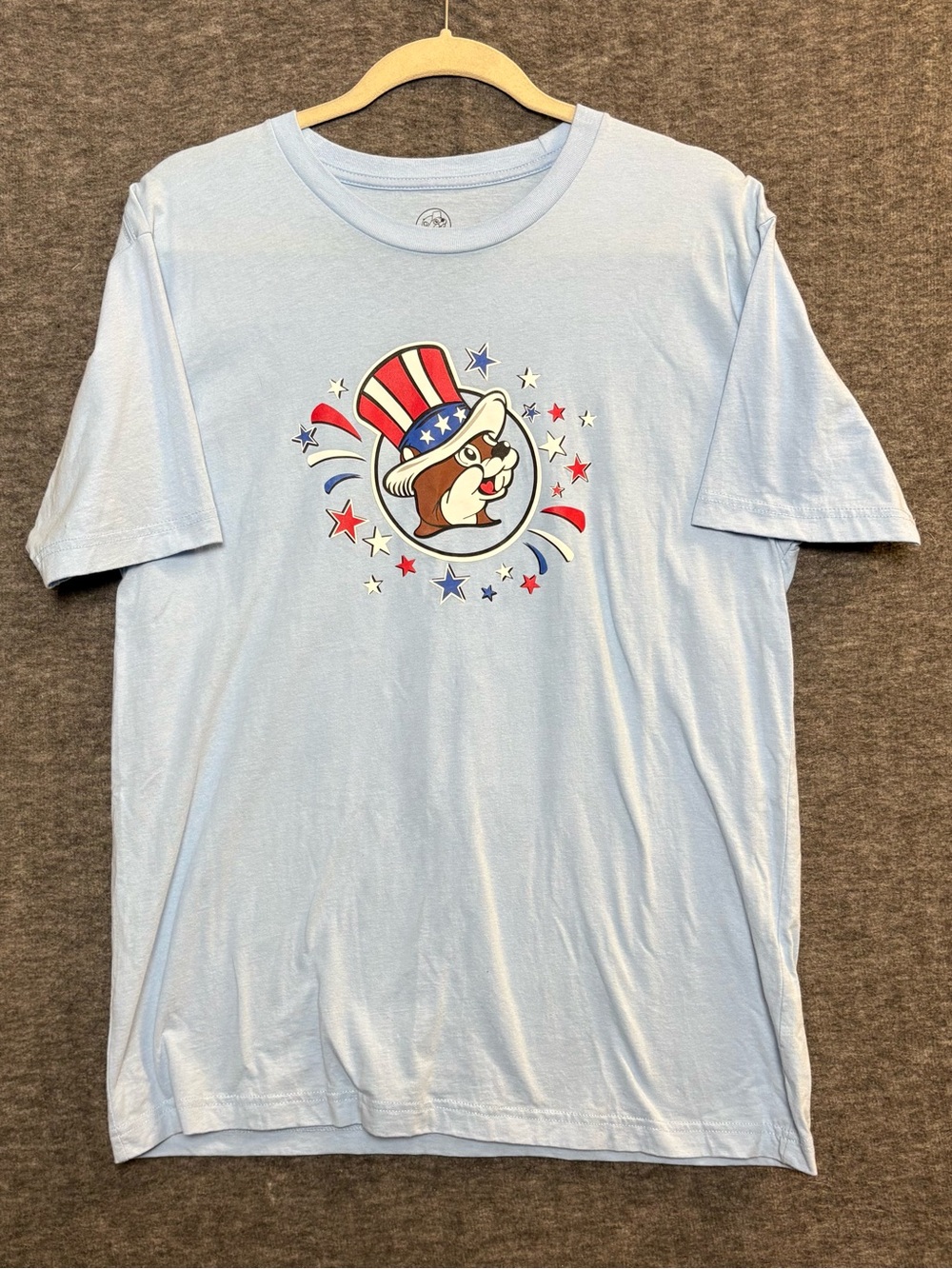 Buc-ees 2025 4th of July Authentic Blue Sweet Land Of Liberty T-Shirt Adult Sz L - Picture 3 of 7